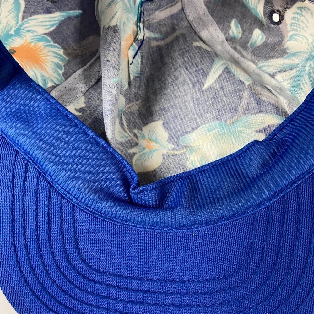 Vintage Hawaiian Floral Baseball Cap Cotton